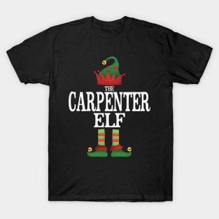 Carpenter Elf Matching Family Group Christmas Party Pajamas T-Shirt